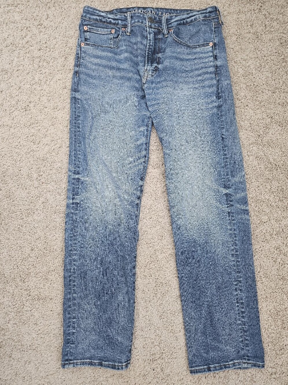 American Eagle AirFlex+ Athletic Fit Straight Leg Denim Casual Men's Jeans 31X32